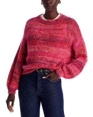 La Fee Maraboutee Marled Crewneck Sweater - Red
