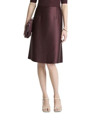Vince Pebbled Satin Skirt - Purple