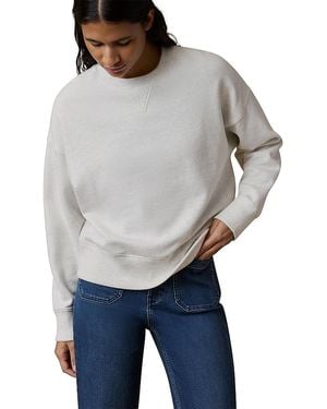 Faherty Fleece Vintage Crew Sweatshirt - Gray