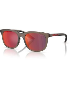 Prada Sport Linea Rossa Pillow Sunglasses, 54Mm - Pink