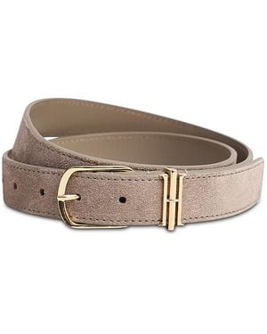 Hobbs Hallie Suede Belt - Brown