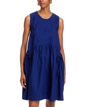 Sea Camden Poplin Mini Tunic Dress - Blue
