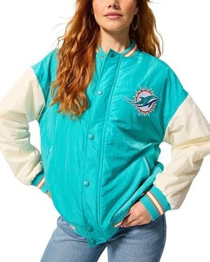Terez Dolphins Bomber Jacket - Blue
