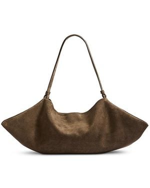 Altuzarra Origami Suede Shoulder Bag - Brown