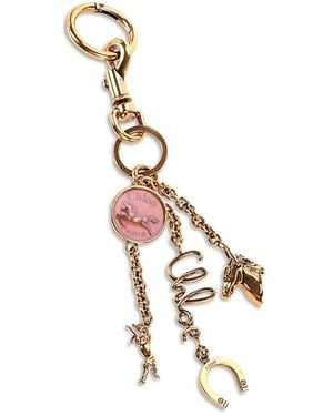 Chloé Symbols Coin Horse Bag Charm - Metallic