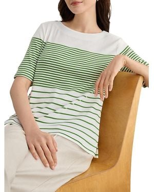 Hobbs Constance Boat Neck Top - Green