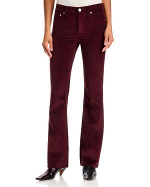 Rag & Bone Corduroy Peyton Mid Rise Bootcut Jeans - Red