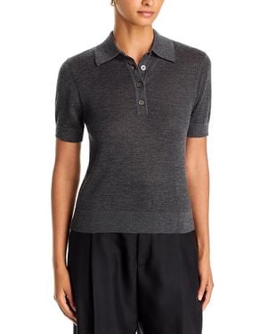 Toccin Rue Cashmere Polo Sweater - Black