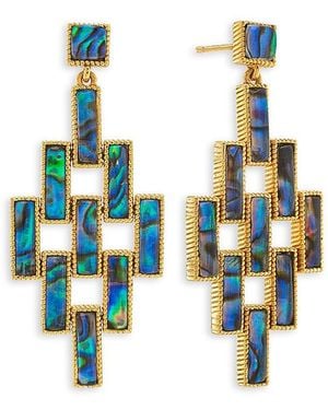 Capucine de Wulf Pathway Post Drop Earrings - Blue