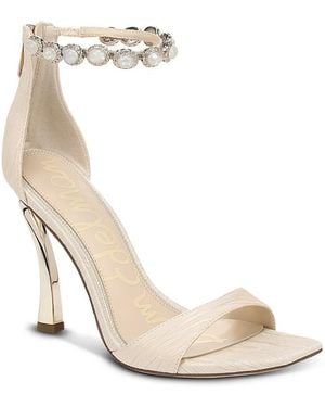 Sam Edelman Lyra Ankle Strap Sandals - White