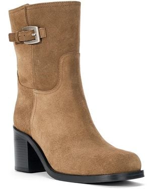 STAUD Brooklyn Buckled Ankle Boots - Brown