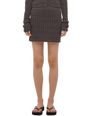 Helmut Lang Cable Mini Skirt - Black