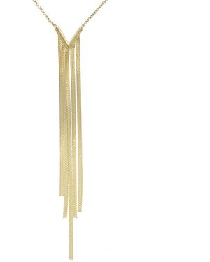 Moon & Meadow Bloomingdale's Herringbone Fringe V Necklace - White