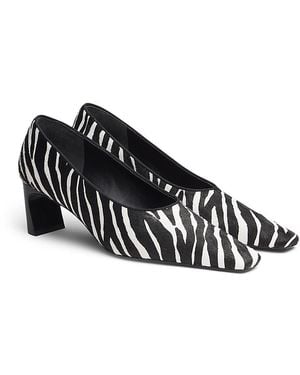 Rag & Bone Kai Zebra Calf Hair Pumps - Black