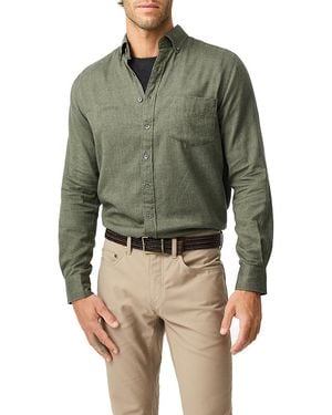 Rodd & Gunn Rodd And Gunn Barrhill Long Sleeve Slim Fit Shirt - Green