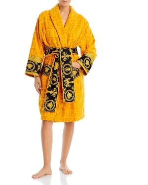 Versace I Heart Baroque Bath Robe - Yellow