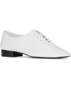 Jeffrey Campbell Swingdance Leather Oxford Flats - White