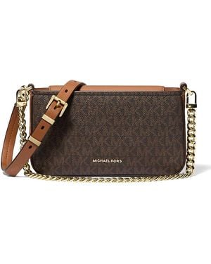 Michael Kors Bryant Small Convertible Crossbody Pouchette - Brown