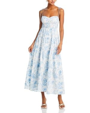 Wayf Rachelle Tiered Dress - Blue