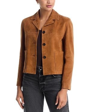 Arma Lotus Suede Jacket - Brown