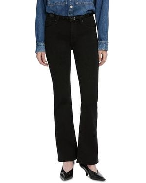 FRAME The Icon High Rise Flare Jeans - Black