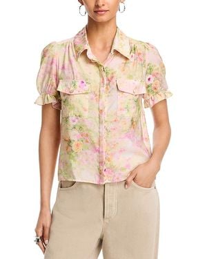 Generation Love Mina Floral Voile Blouse - Natural
