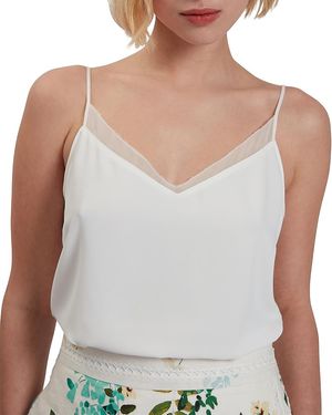 Ted Baker Lulea Chiffon Trim Camisole - White