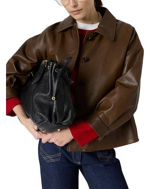 Gerard Darel Tinae Leather Jacket - Brown