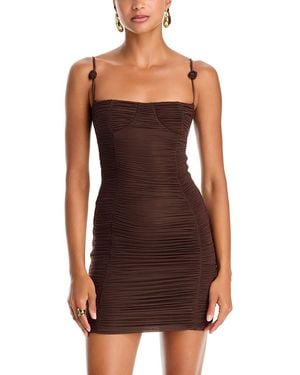 Maygel Coronel Cromia Ruched Dress - Brown