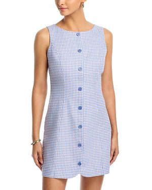 Reformation Zarae Linen Dress - Blue