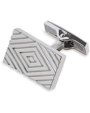 Ted Baker Diamont Diamond Engraving Cufflinks - Gray