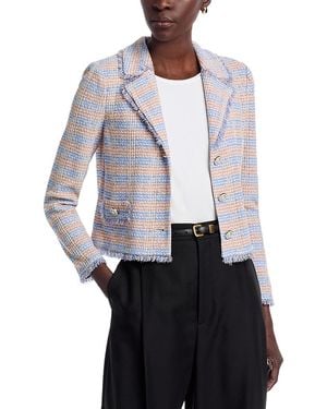 Misook Wrinkle Resistant Soft Knit Jacket - White