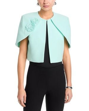 Safiyaa Micah Structured Cape Jacket - Blue