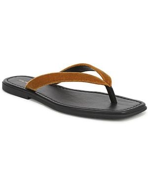 Veronica Beard Clea 2 Thong Sandals - Brown