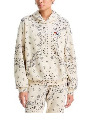 Aviator Nation Bandana Pullover Hoodie - White