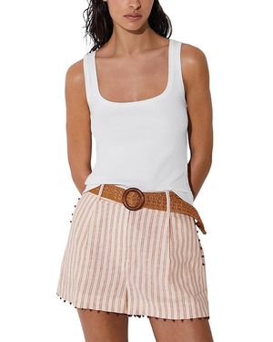 Reiss Chloe Striped Shorts - White
