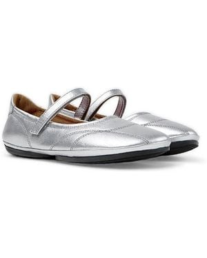 Camper Right Nina Leather Ballerina - White