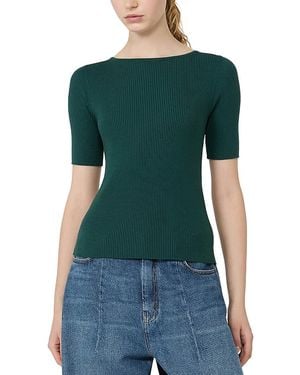 Weekend by Maxmara Wkdgola Boat Neck Sweater - Green