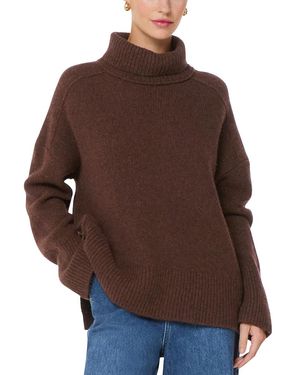 Whistles Wool Roll Neck Knit Sweater - Brown