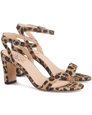 Agl Attilio Giusti Leombruni Bernadette Leopard Print Sandals - Metallic