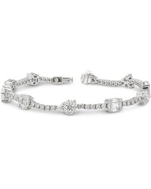 Zydo 18K Mosaic Diamond Mixed Cut Elements Link Bracelet - Metallic