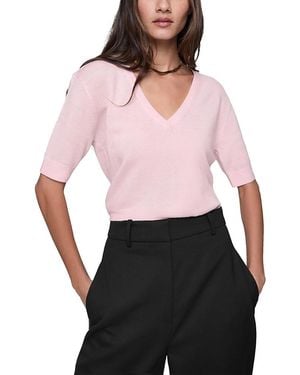 Rebecca Minkoff Haven V-Neck Sweater - White