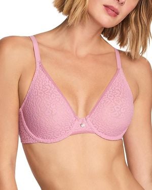 Wacoal High Bar Plunge Underwire Bra - Pink