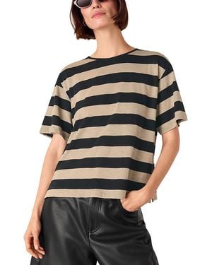 Whistles Striped Tee - Black