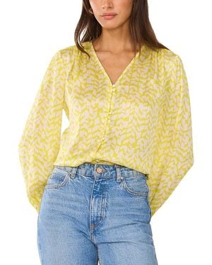 Vince Camuto Double Button Top - Yellow