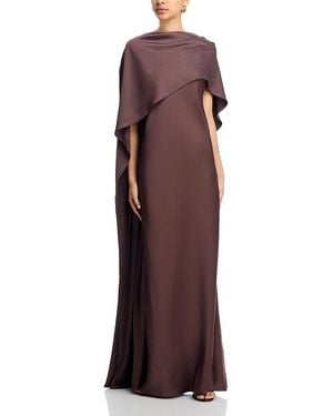 Jonathan Simkhai Izel Cape Gown - Purple