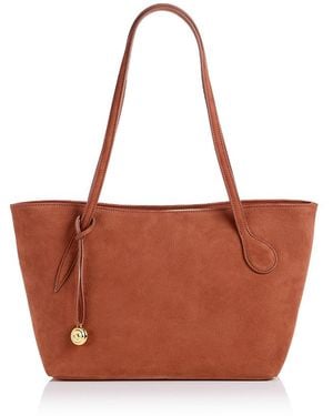 Liffner Sprout Midi Suede Tote - Brown