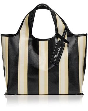 3.1 Phillip Lim Dual Stripe Mini Market Tote - Black