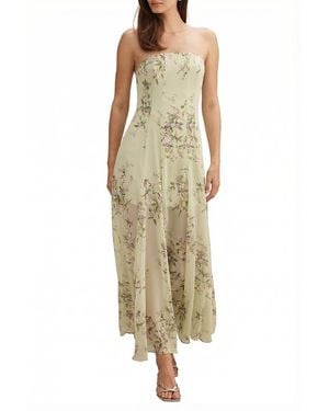 EVER NEW Kimora Strapless Midi Dress - Metallic