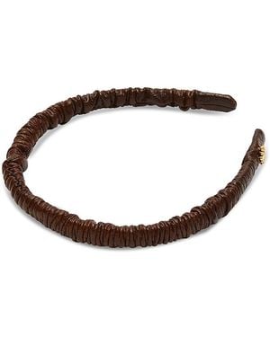 Lele Sadoughi Jessie Faux Leather Headband - White